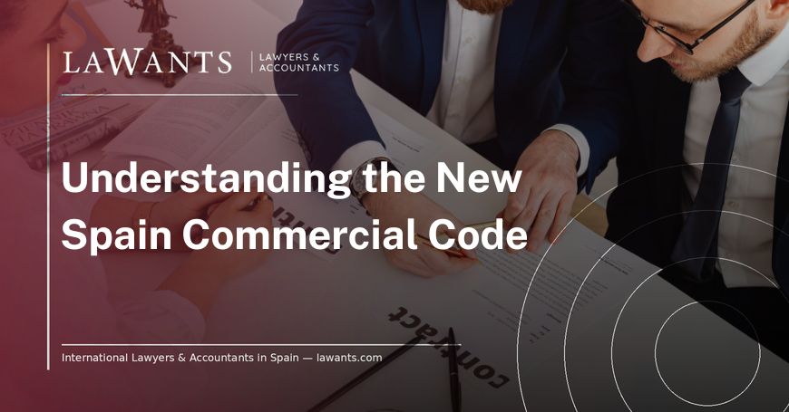 Cover image blog article "Spanish Commercial Code" - Lawants