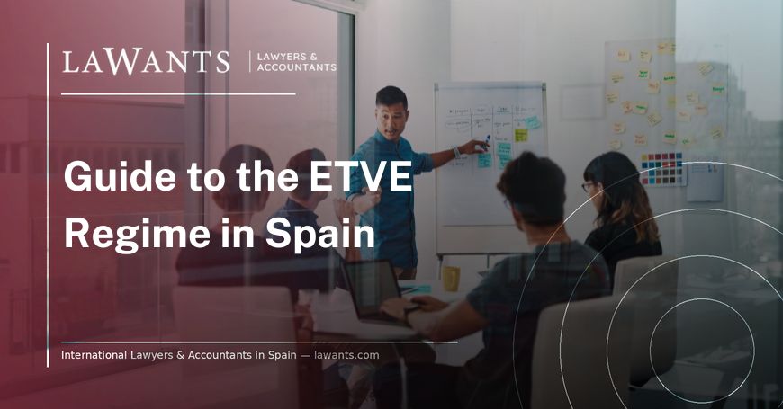 Cover image blog article "Spanish Holding Company: ETVE in Spain" - Lawants