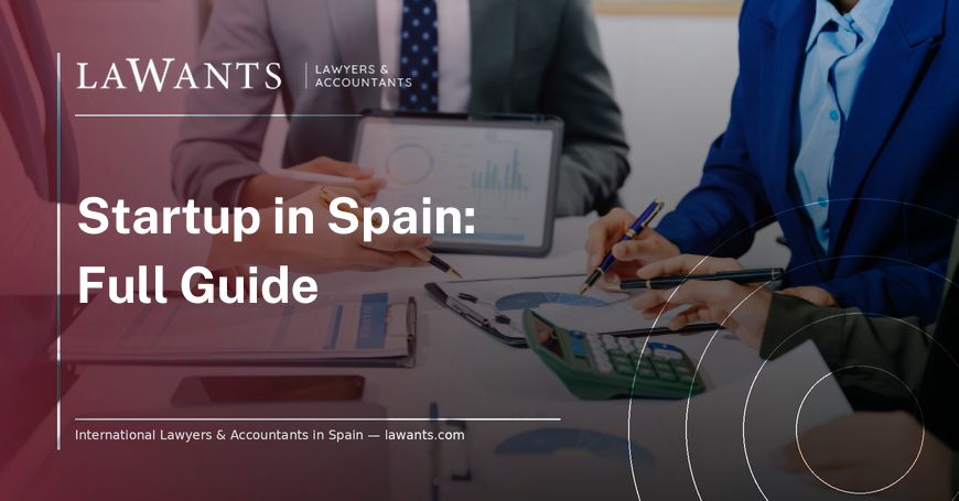 Cover image blog article "Startup in Spain" - Lawants